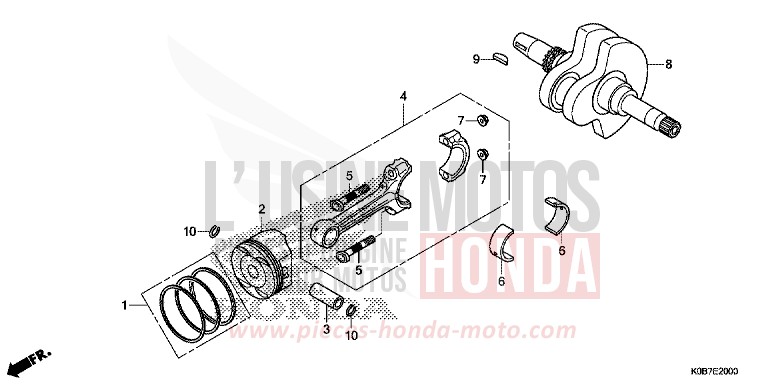 VILEBREQUIN/PISTON de Forza 300 PEARL NIGHTSTAR BLACK (NHA84) 2019